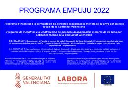 ACTES DE SELECCIÓ EMPUJU, EMDONA I EXPLUS 2022