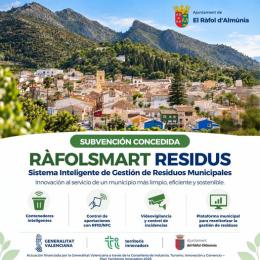 Subvención concedida Territoris Innovadors - RÀFOLSMART RESIDUS