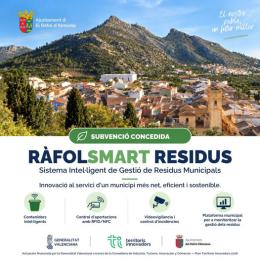 Subvenció concedida Territoris Innovadors - RÀFOLSMART RESIDUS
